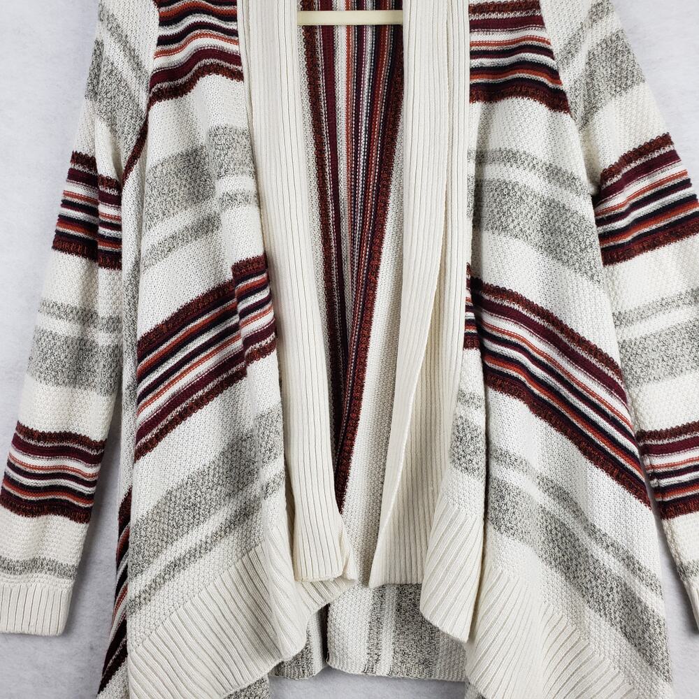 Torrid Size 00 Open Front Waterfall Cardigan Crea… - image 3